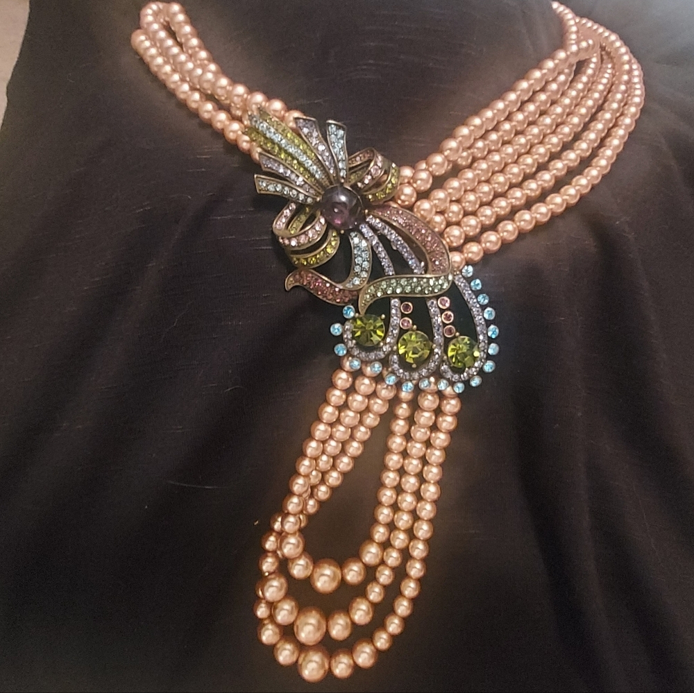 Heidi Daus "Calle Lily" Multistrand Pearl Necklace